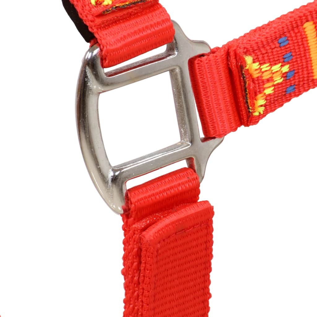 Head Collars 2 pcs for Horse Nylon Size Full Red